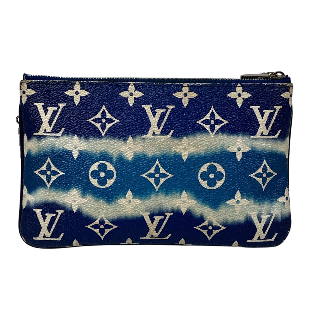 Louis Vuitton Pochette M69124 Escal Pochette double Leather Blue Clutch Bag