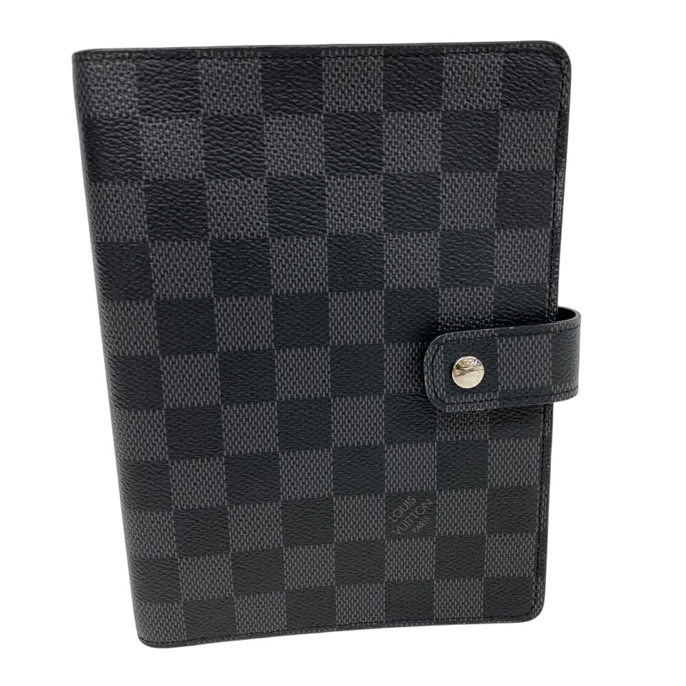 Louis Vuitton Notebook cover R20242 Damier Grafitte Black Handbag