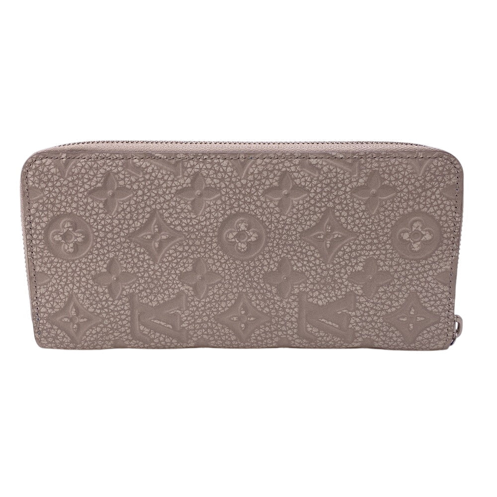 Louis Vuitton Long Purse M81573 Taurillon Clemence Leather Blue Wallet Case