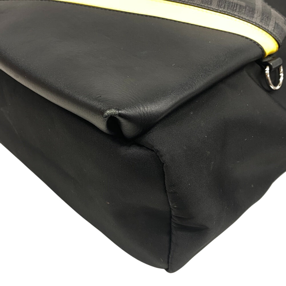 Fendi Backpack 7Vz042 Pvc Backpack Zucca Mens Nylon Black