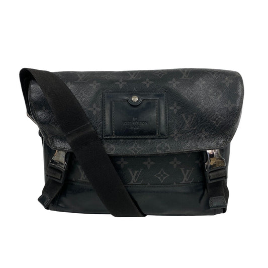 Louis Vuitton M40511 Eclipse Messenger voyage PM Monogram Leather Black Crossbody Bag