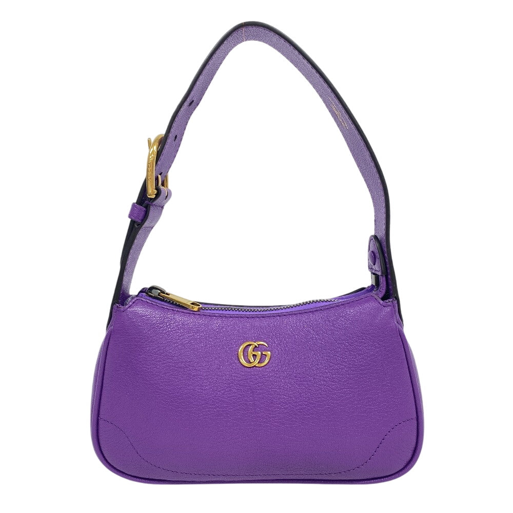 Gucci purple GG Marmont Aphrodite Leather Small Handbag