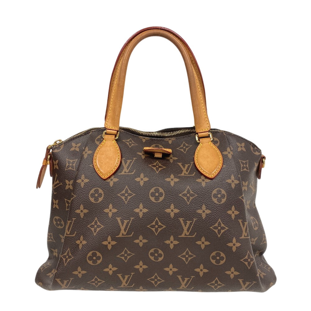 Louis Vuitton M44546 Rivory MM Monogram Leather Brown Handbag