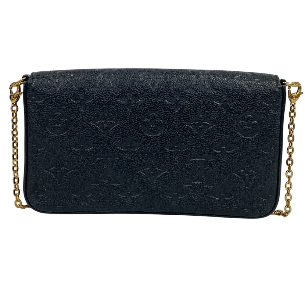Louis Vuitton Pochette M82477 Noir Ann Platt Monogram Leather Clutch Bag