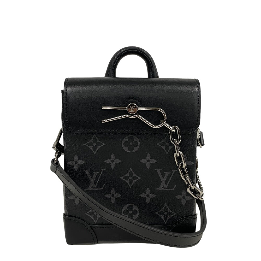 Louis Vuitton M82774 Eclipse Nano Steamer Monogram Black Shoulder Bag