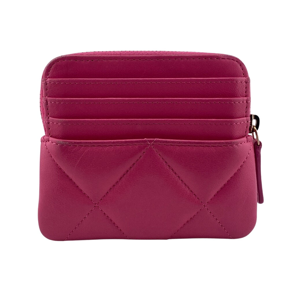 Chanel Coin lambskin Matrasse COCO Mark 19 Pink Handbag