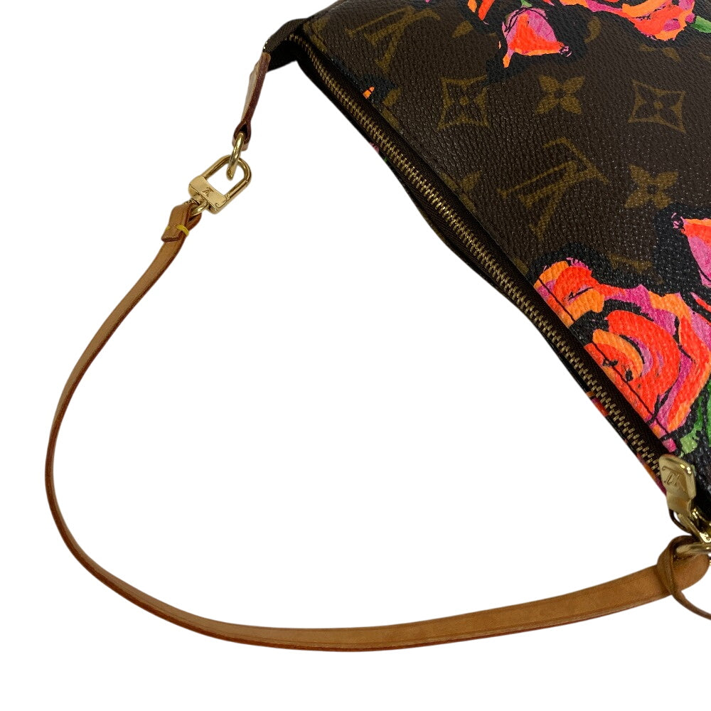 Louis Vuitton Pouch M48615 rose Accessoires Monogram Leather Brown Handbag