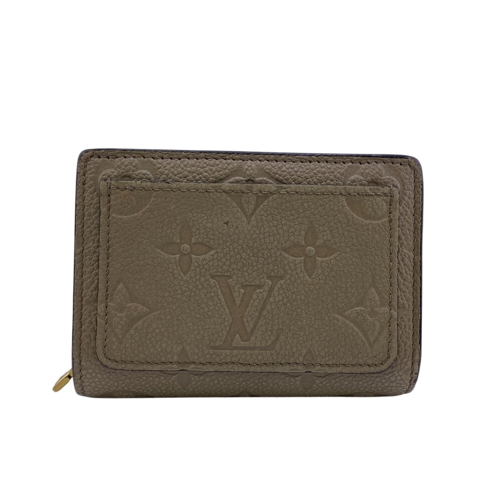 Louis Vuitton Tri-fold M80152 Ann Platt Claire Monogram Leather Beige Wallet Case