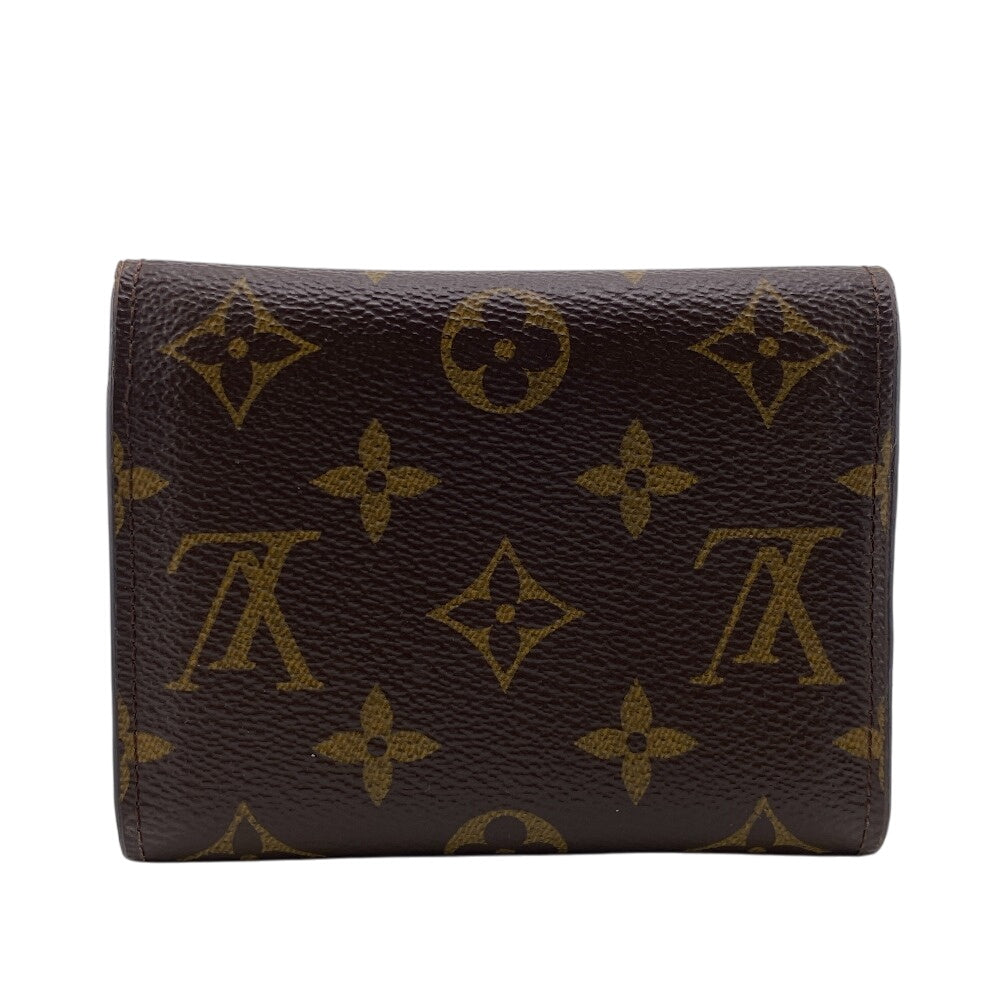 Louis Vuitton Tri-fold M62472 Victorine Monogram Leather Brown Wallet Case