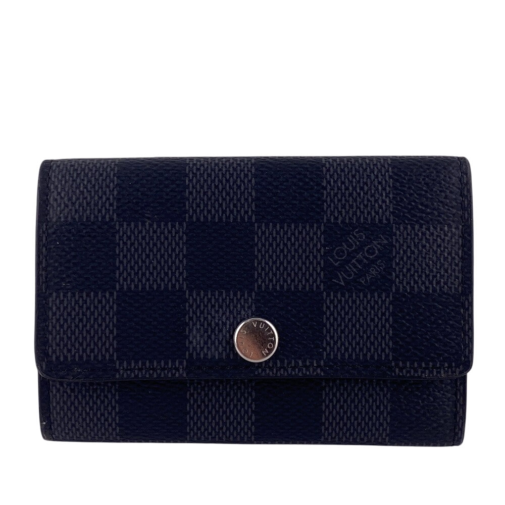 Louis Vuitton Key holder N62662 Damier Leather Gray Key Chain