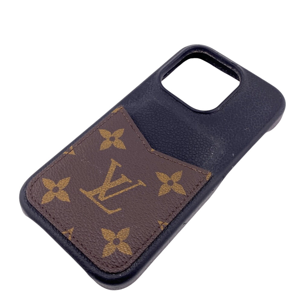 Louis Vuitton iPhone M82887 iPhone15PRO Bumper 15 Monogram Leather Canvas Brown Handbag