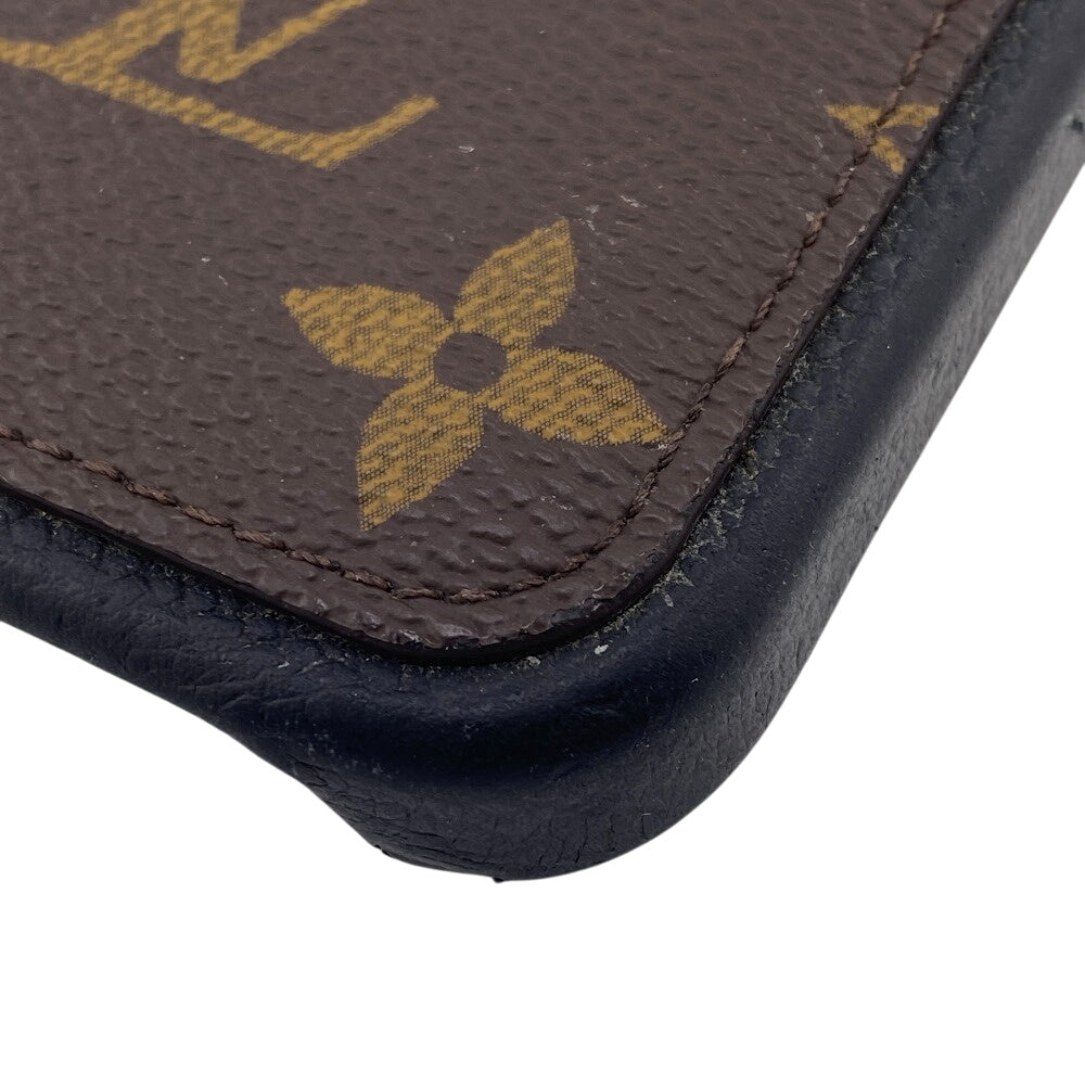 Louis Vuitton iPhone M82887 iPhone15PRO Bumper 15 Monogram Leather Canvas Brown Handbag