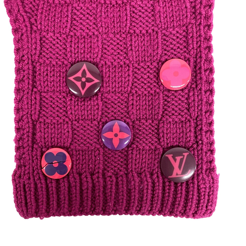 Louis Vuitton Scarf purple Echarpe Constance Wool Apparel