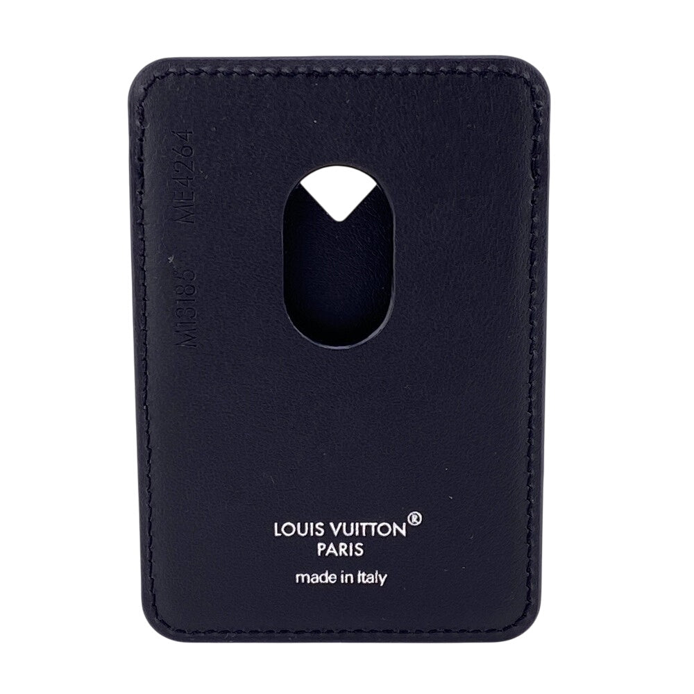 Louis Vuitton M13185 macacer Porto Carte Magnet Monogram Leather Brown Wallet Case