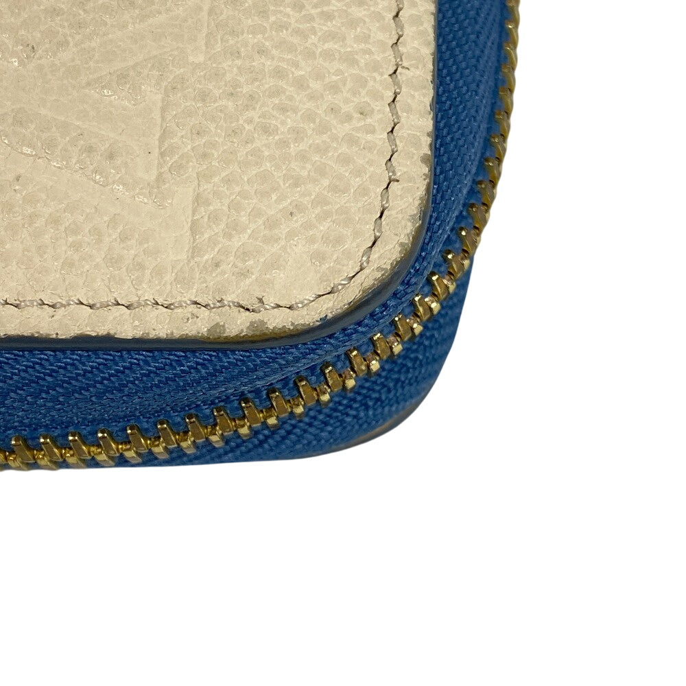 Louis Vuitton Long Purse M63925 Ivory Zip Monogram Leather Wallet Case