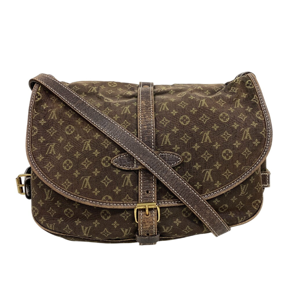 Louis Vuitton M95227 Lansaumur 30 Monogram Canvas Brown Mini Shoulder Bag