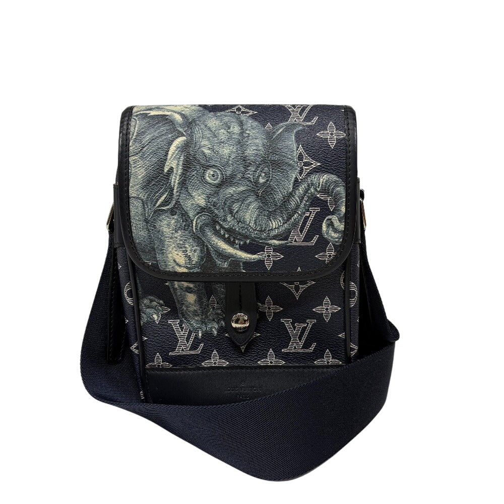 Louis Vuitton M54246 savanna Messenger BB Monogram Leather Navy Crossbody Bag