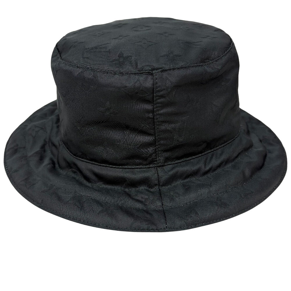 Louis Vuitton M77117 t Appearing M Monogram Nylon Black Logo Hat