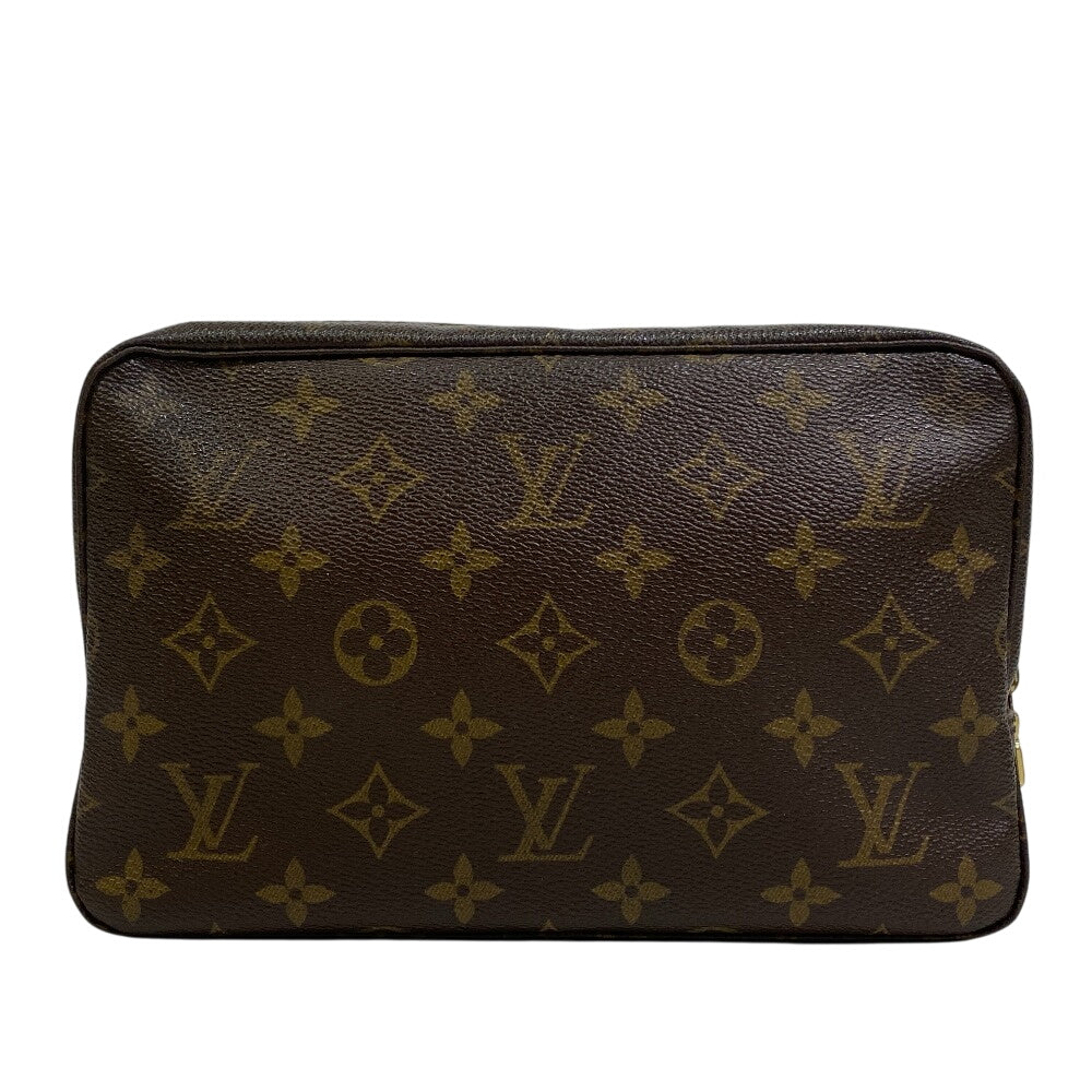 Louis Vuitton Pouch M47524 Truth Cracking T Monogram Brown Handbag