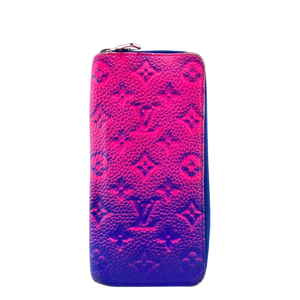Louis Vuitton Long Purse M81243 Zippy Illusion Monogram Pink Wallet Case