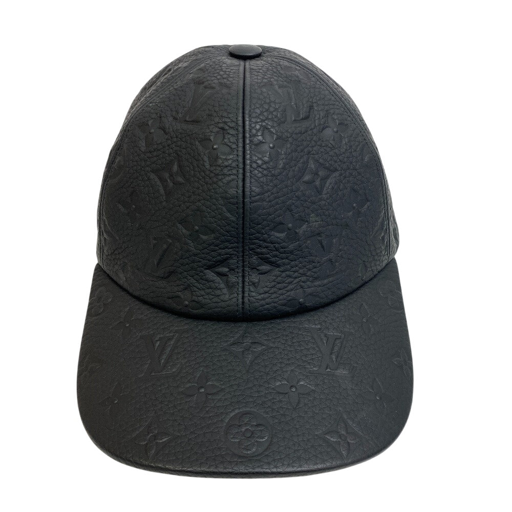 Louis Vuitton Newsboy Monogram Leather Black Hat