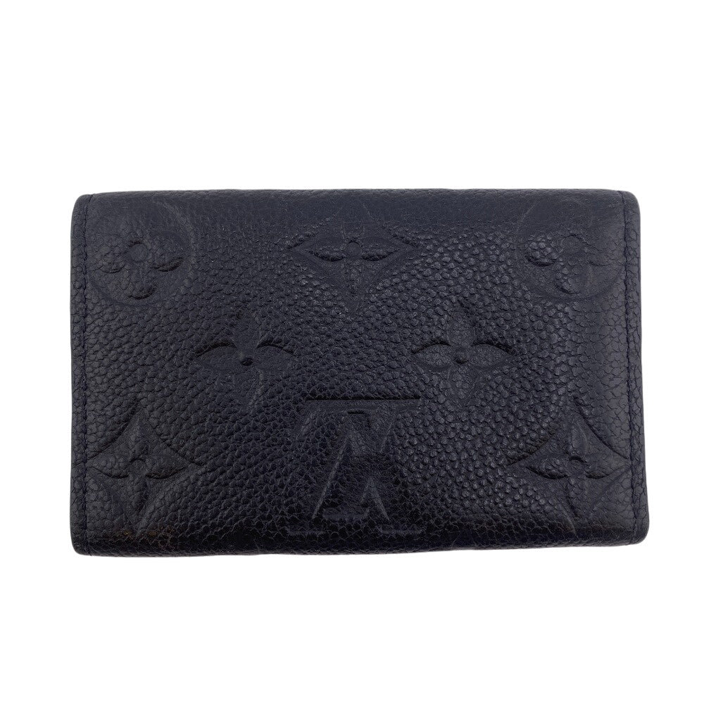 Louis Vuitton Key holder M64421 Unplant Monogram Leather Black Key Chain