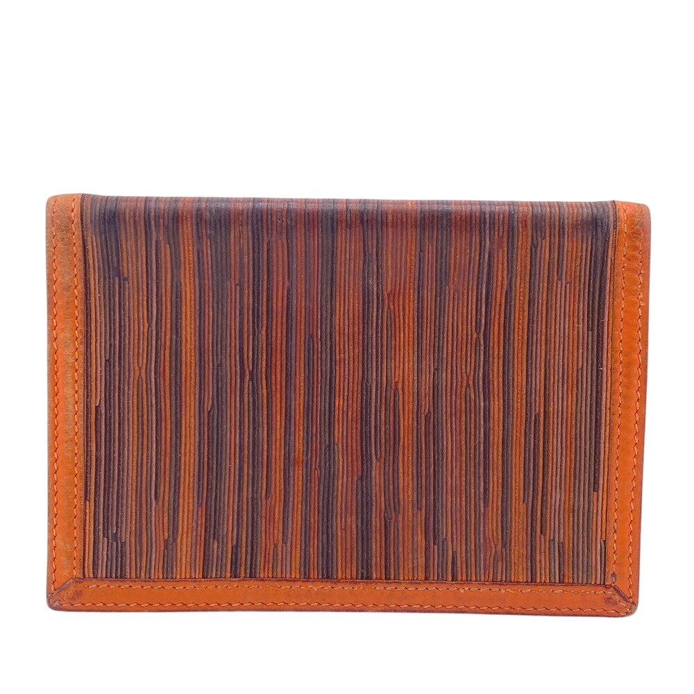 Notebook Cover , Orange Vibrato Agenda Pm Leather Canvas Travel Bag