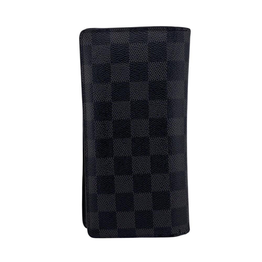 Louis Vuitton Long Purse N62665 Damier Grafitte Black Wallet Case