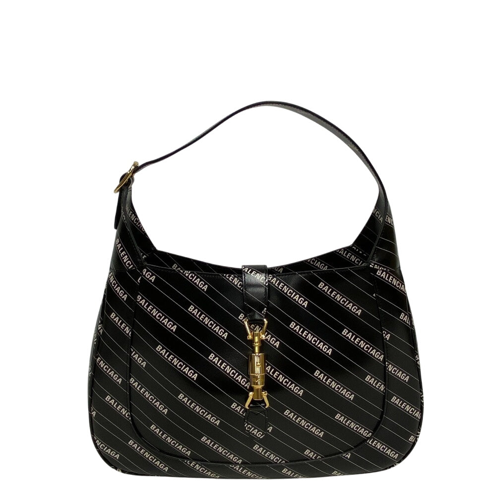 Gucci Valencia Jackie Hacker Leather Black Shoulder Bag