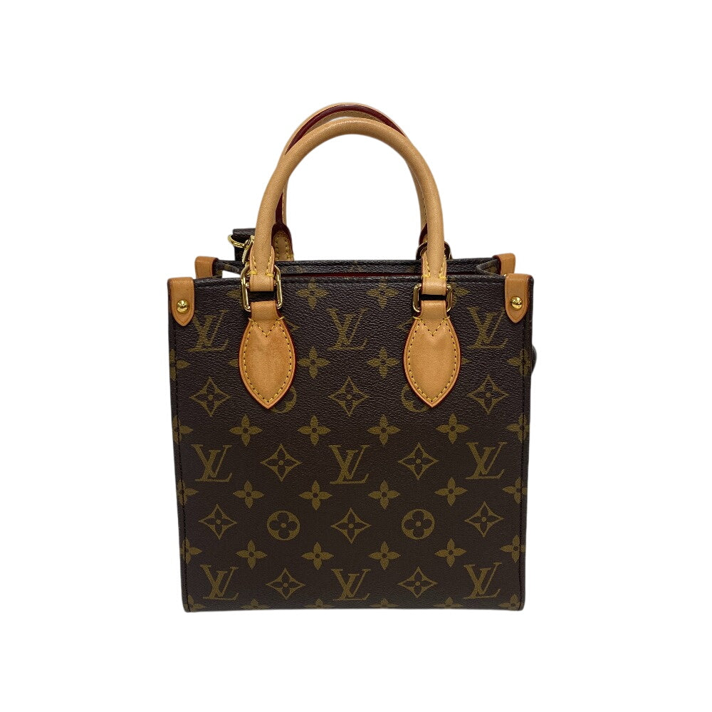 Louis Vuitton M45847 2way Sac PlatBB Monogram Leather Brown Shoulder Bag