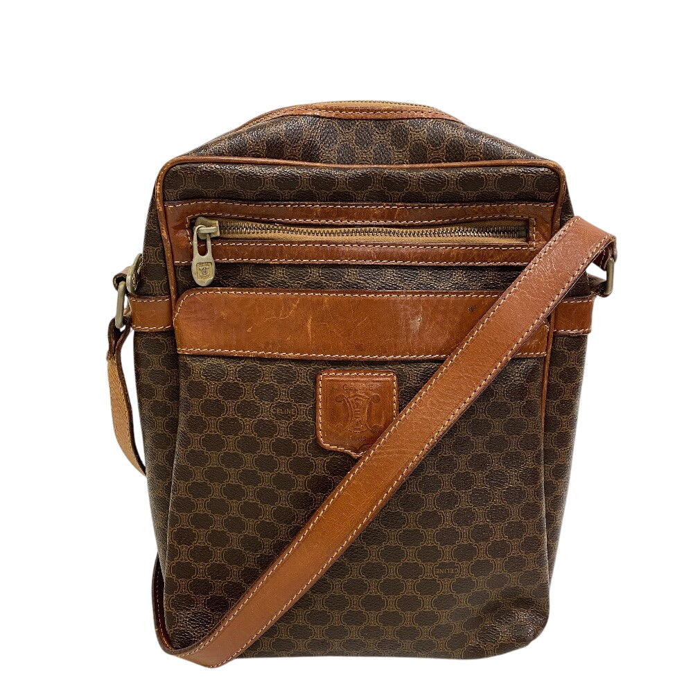 Shoulder Bag Macadam Women Leather Brown