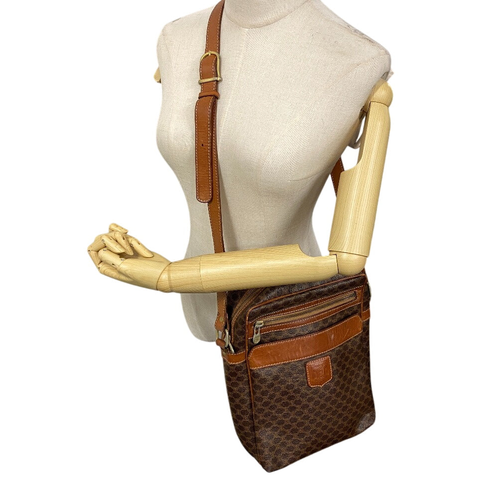 Shoulder Bag Macadam Women Leather Brown