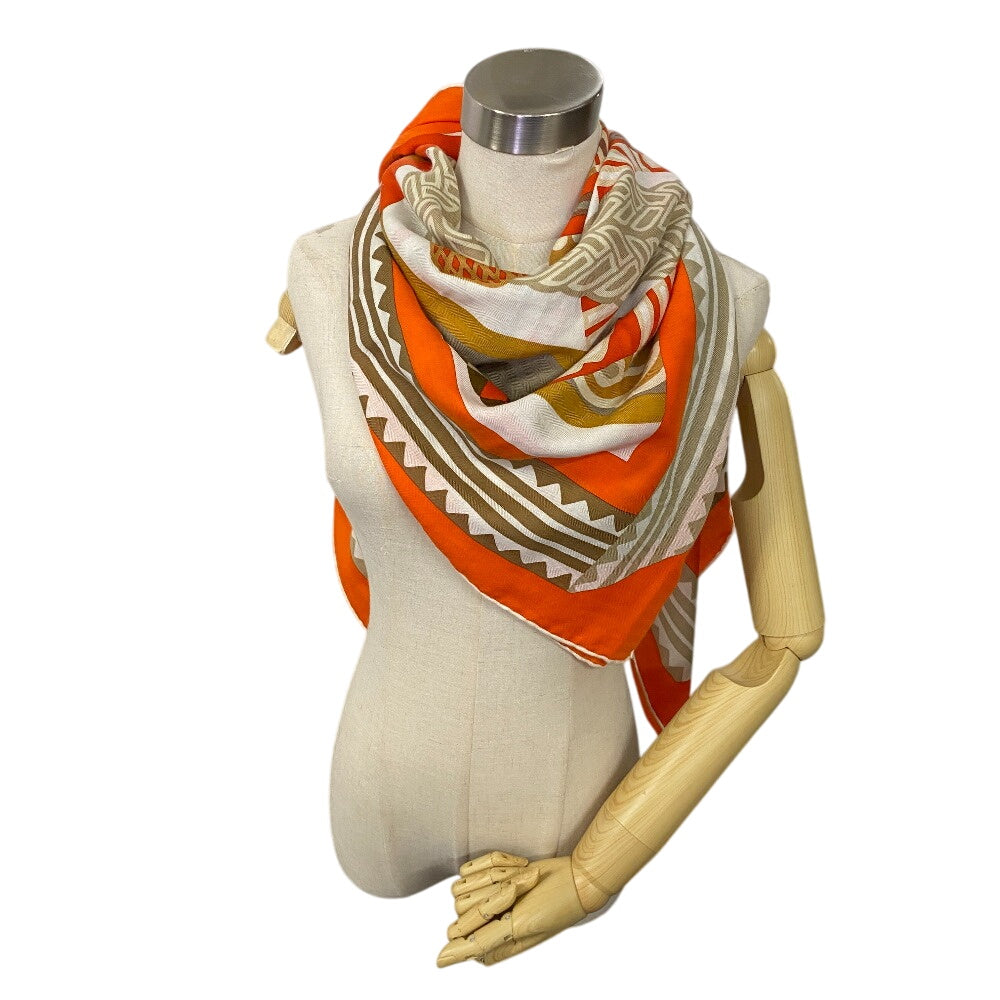 Stall Cashmere, Silk Orange Fantaisie Detriers Stirrup Travel Bag