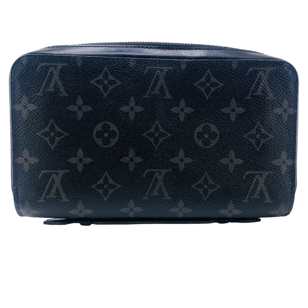 Louis Vuitton Long Purse M61698 Eclipse Monogram Black Wallet Case