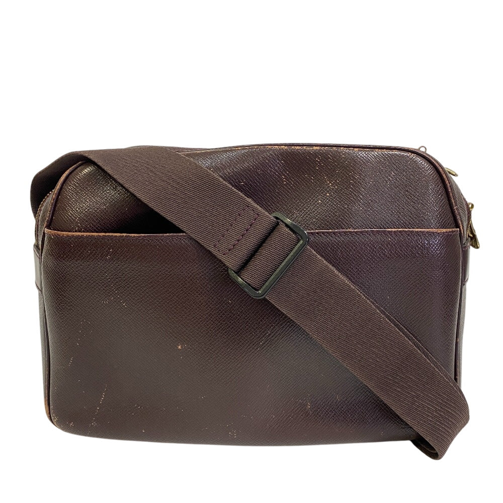 Louis Vuitton M30156 Taiga Reporter PM Leather Canvas Brown Crossbody Bag