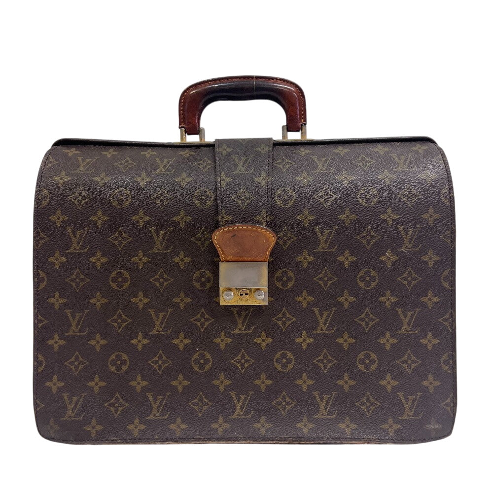 Louis Vuitton Business M53305 Fermoire Monogram Leather Brown Handbag