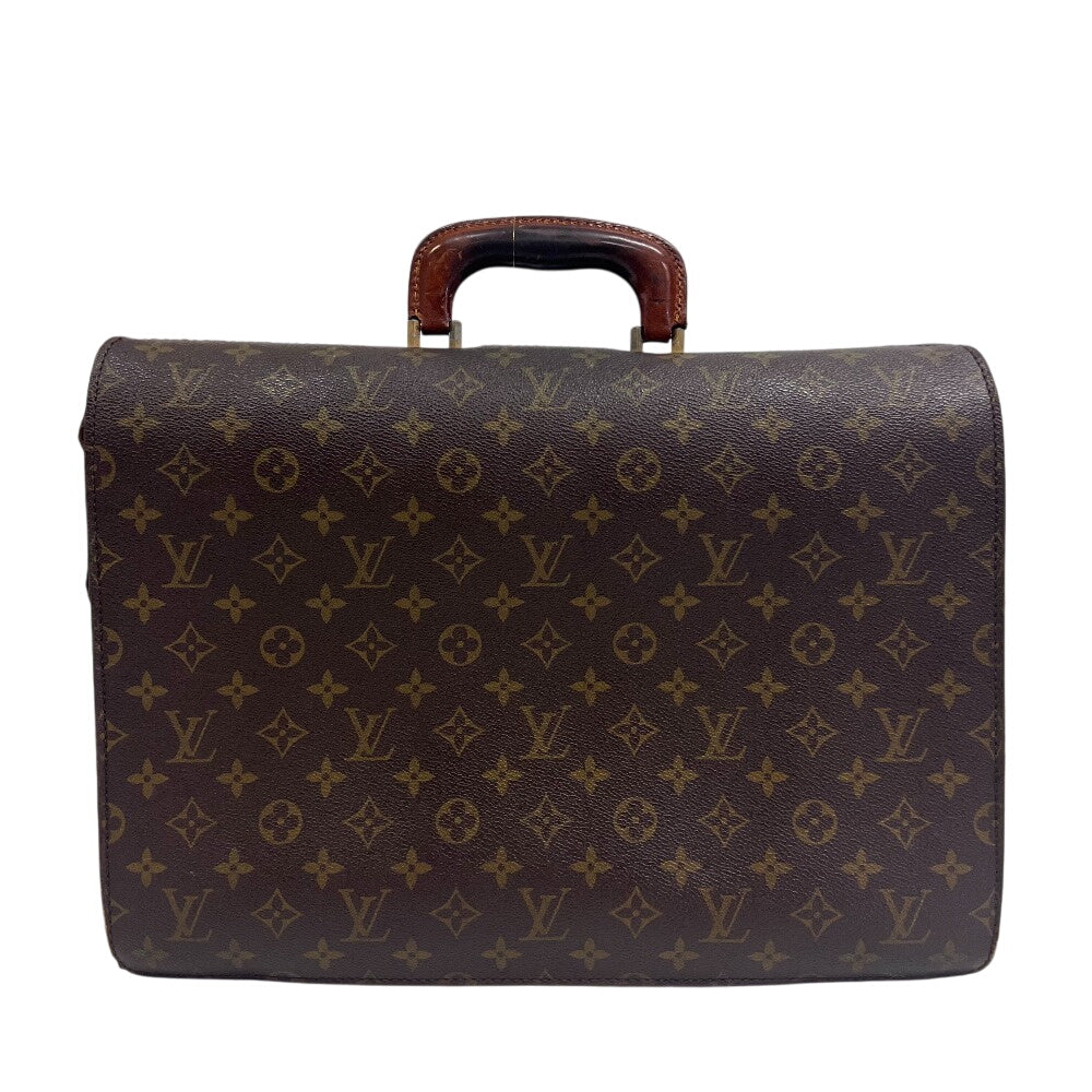 Louis Vuitton Business M53305 Fermoire Monogram Leather Brown Handbag