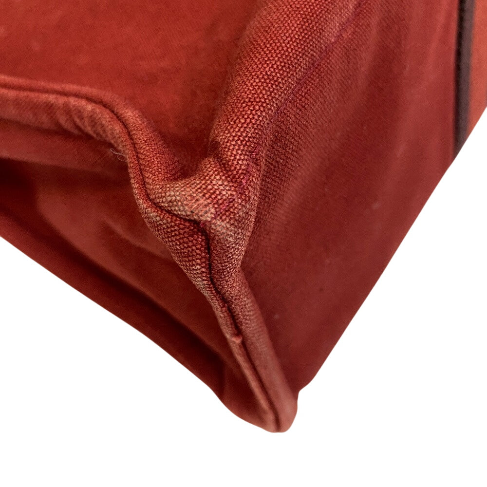 Hermes Tote Bag Cotton Handbag Shoulder Bag Fool Canvas Red
