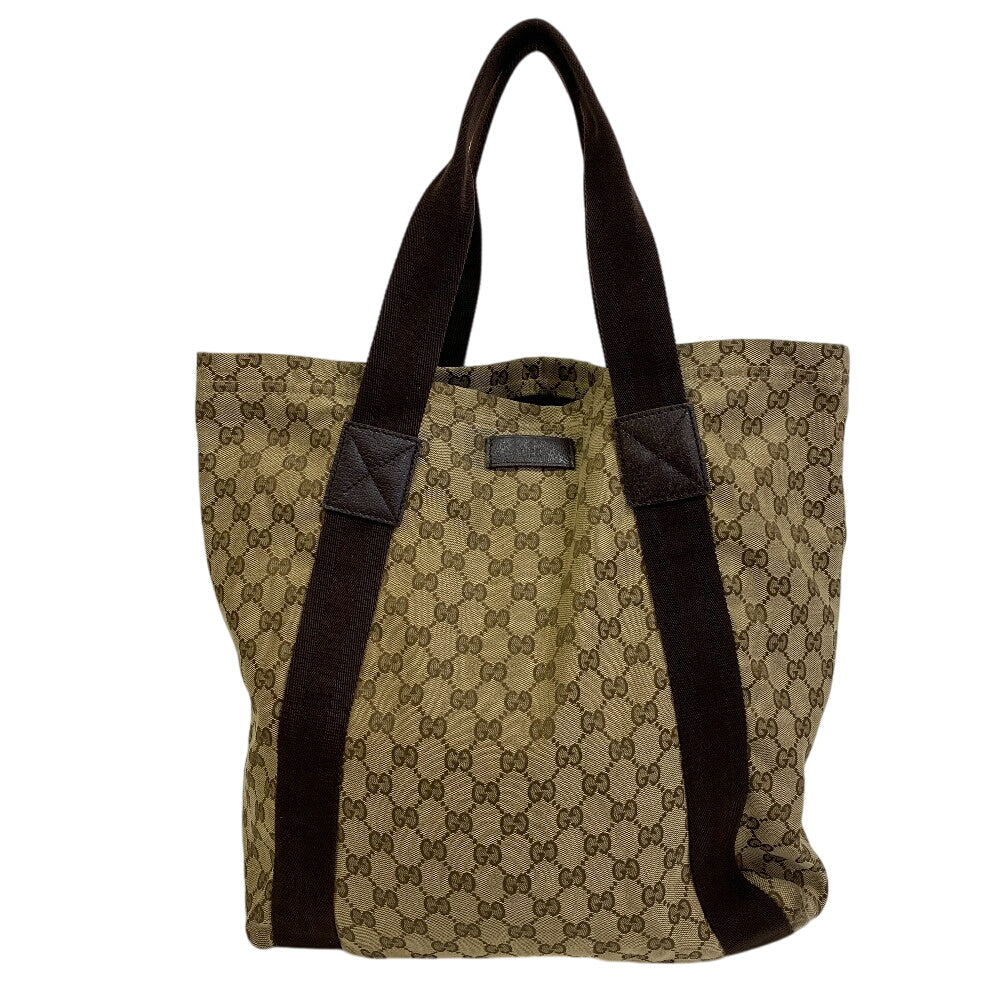 Gucci GG , GG Unisex Leather Canvas Beige Shoulder Bag