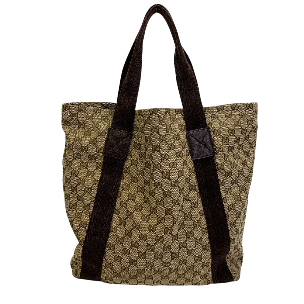Gucci GG , GG Unisex Leather Canvas Beige Shoulder Bag
