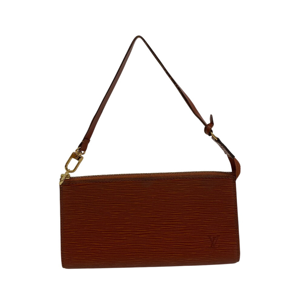 Louis Vuitton Pouch M52953 Epi Pochette Brown Clutch Bag