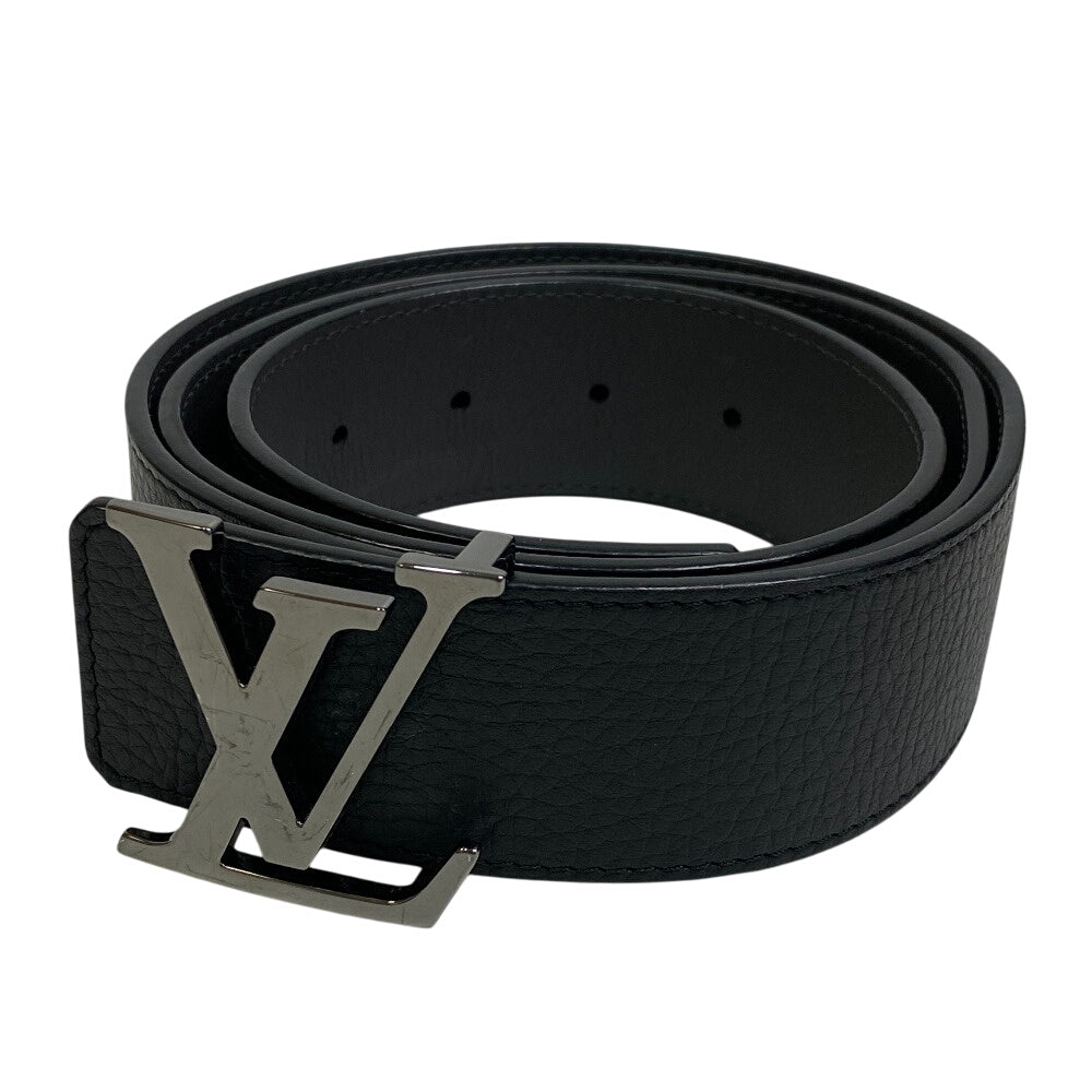 Louis Vuitton M0333 initial reversible Saintur Leather Black Belt