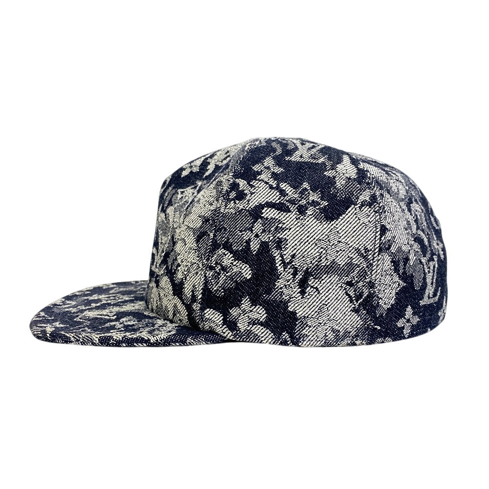 Louis Vuitton Casquette tapestry 58 Monogram Canvas Navy Hat