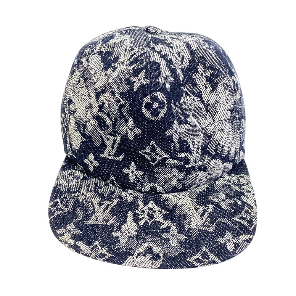 Louis Vuitton Casquette tapestry 58 Monogram Canvas Navy Hat