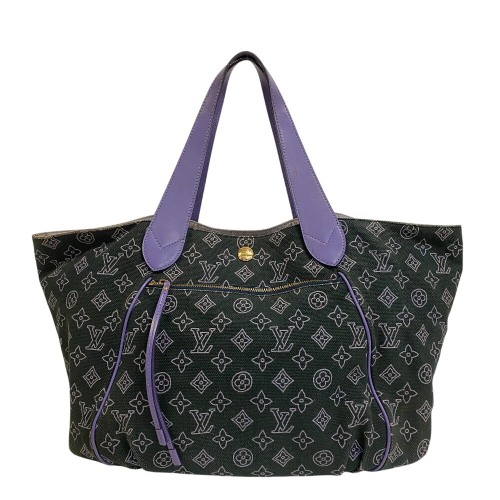 Louis Vuitton M95987 purple beach line Hippo Monogram Canvas Tote Bag