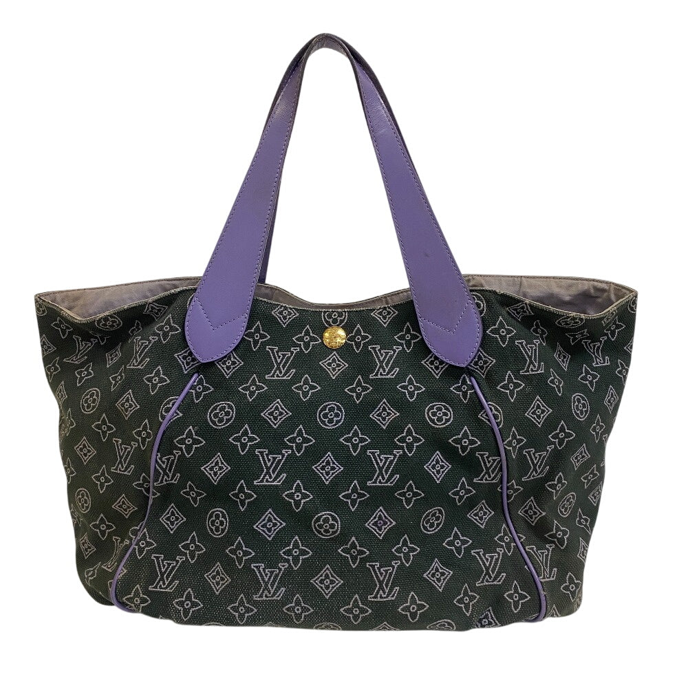 Louis Vuitton M95987 purple beach line Hippo Monogram Canvas Tote Bag