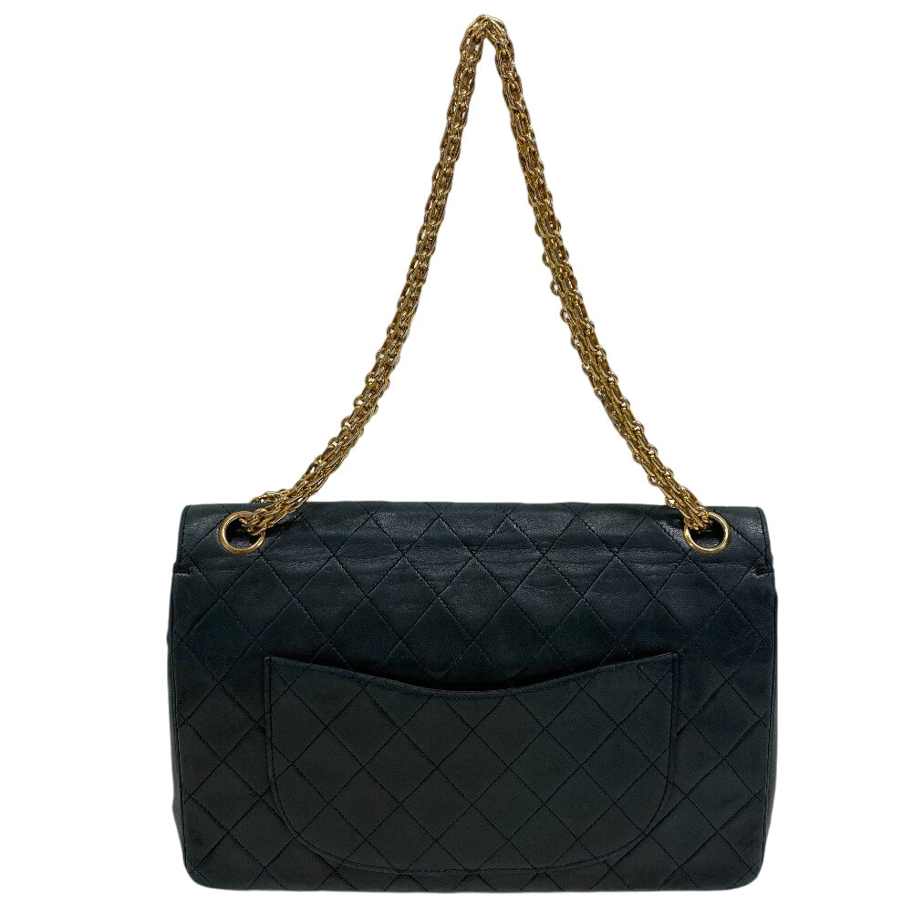 Chanel lambskin Double flap Matrasse Black Shoulder Bag 2