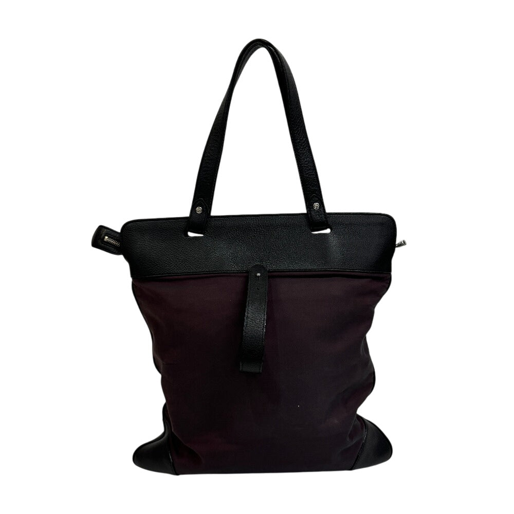 Burberry Tote Bag Shoulder Hose Pattern Nova Check Women Nylon Purple Shoulder Bag