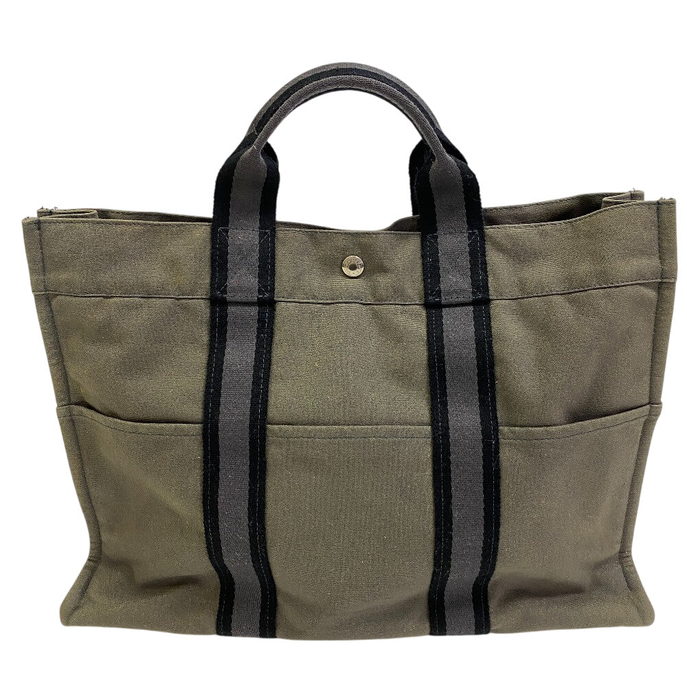 Tote Bag Cotton Khaki Tote Baga Fool Green