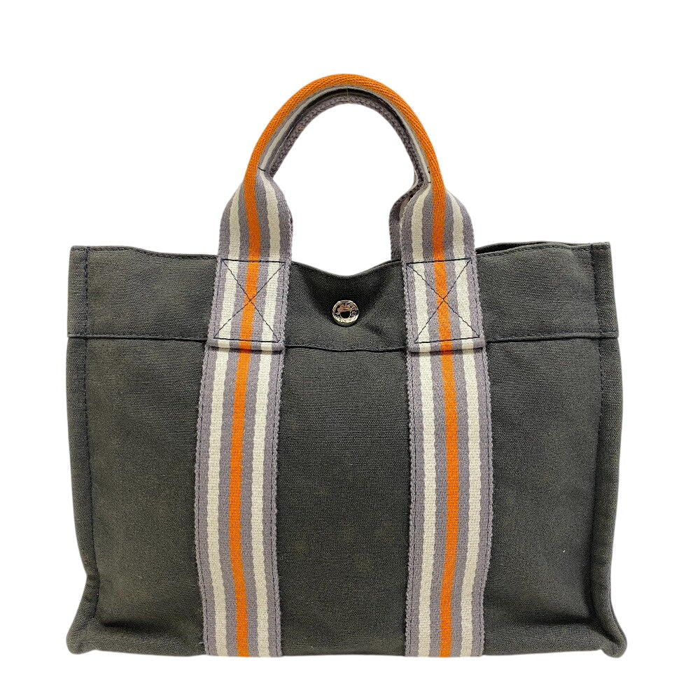 Tote Bag Khaki Ginza Limited Fool Toepm Canvas